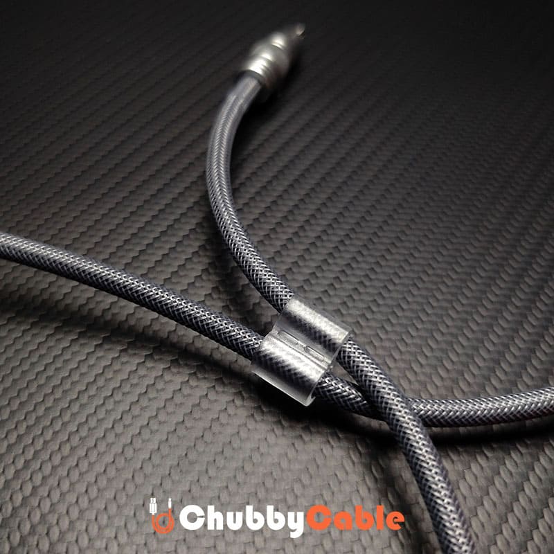 "Curly Chubby" 2-In-1 90° Elbow Spring Silicone Braided Cable - Image 4