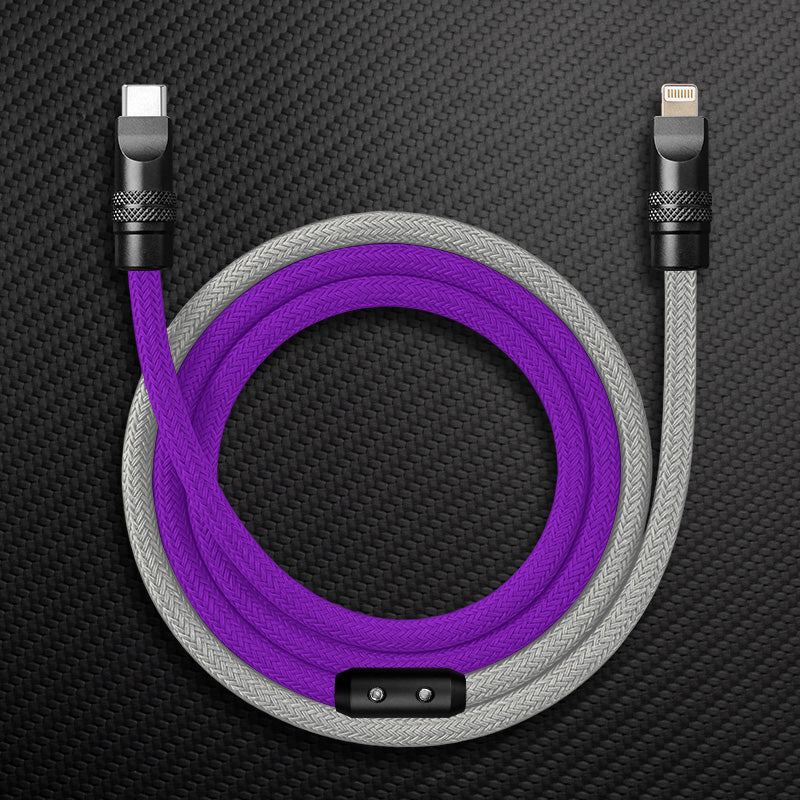 "ColorWeave Chubby" Vibrant Dual-Tone 240W Fast Charge Cable - More Colors - Image 11