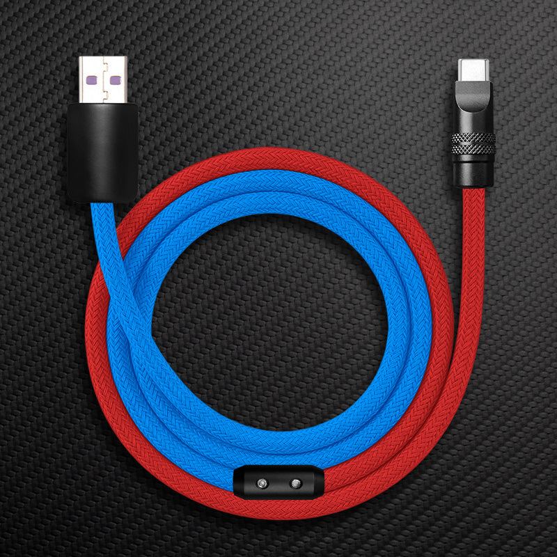 "ColorWeave Chubby" Vibrant Dual-Tone 240W Fast Charge Cable - More Colors - Image 18