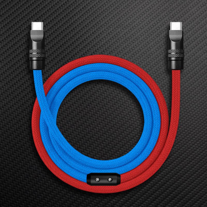 "ColorWeave Chubby" Vibrant Dual-Tone 240W Fast Charge Cable - More Colors - Image 24