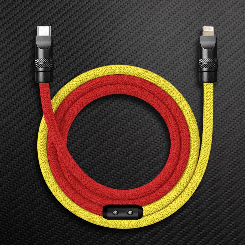 "ColorWeave Chubby" Vibrant Dual-Tone 240W Fast Charge Cable - More Colors - Image 25