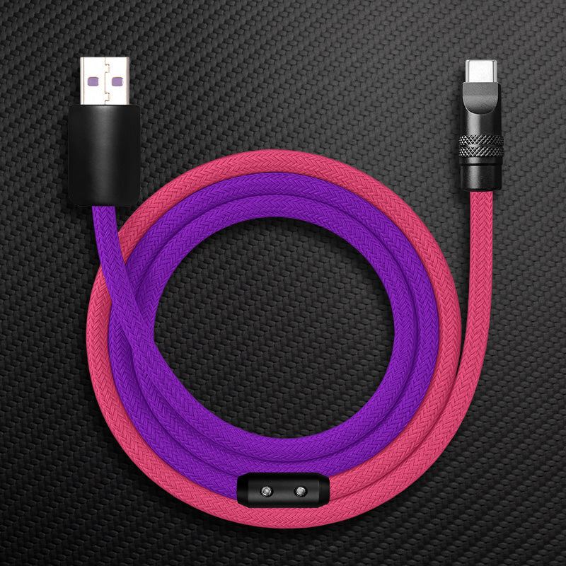 "ColorWeave Chubby" Vibrant Dual-Tone 240W Fast Charge Cable - More Colors - Image 27