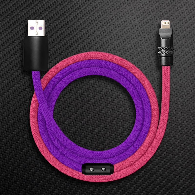 "ColorWeave Chubby" Vibrant Dual-Tone 240W Fast Charge Cable - More Colors - Image 30