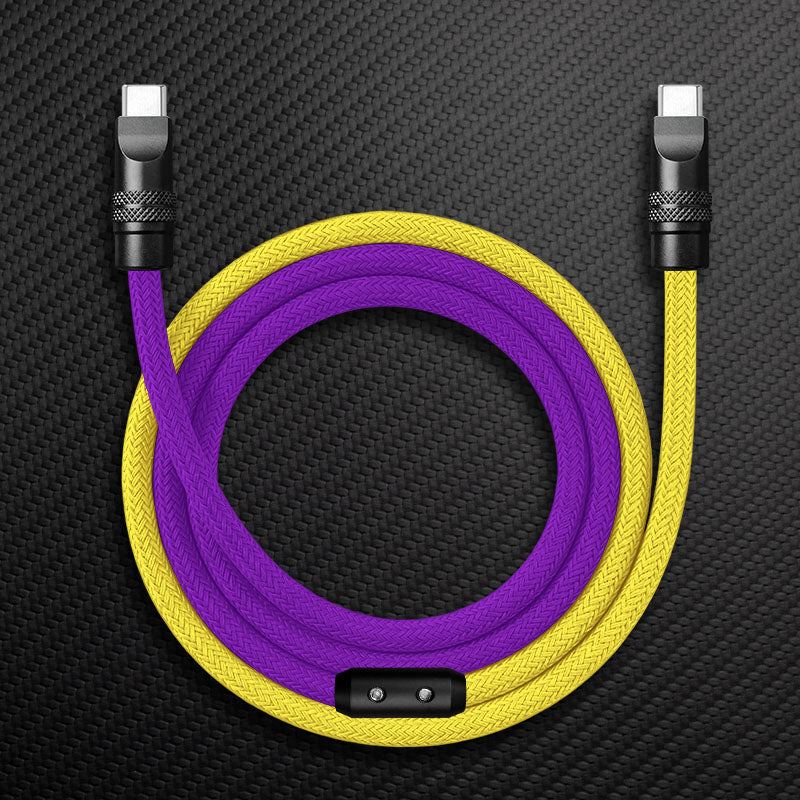 "ColorWeave Chubby" Vibrant Dual-Tone 240W Fast Charge Cable - More Colors - Image 8