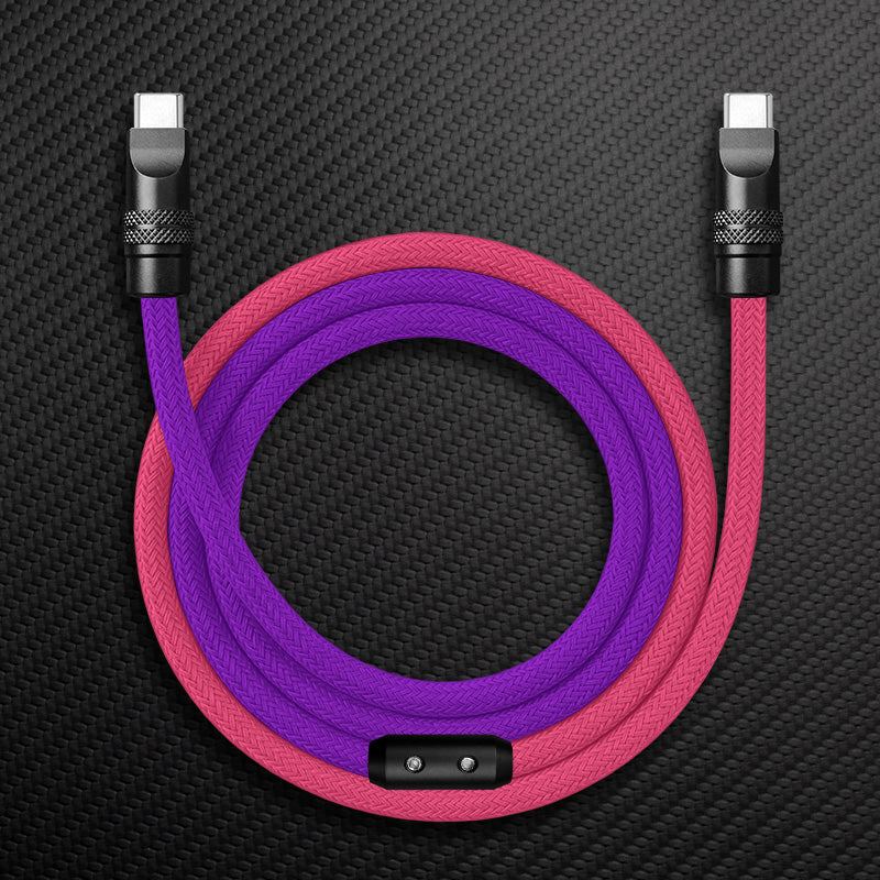 "ColorWeave Chubby" Vibrant Dual-Tone 240W Fast Charge Cable - More Colors - Image 9
