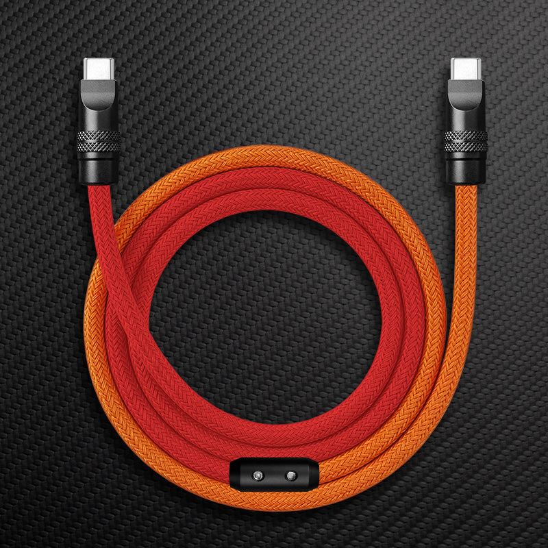"ColorWeave Chubby" Vibrant Dual-Tone 240W Fast Charge Cable - Image 13