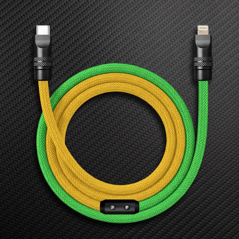 "ColorWeave Chubby" Vibrant Dual-Tone 240W Fast Charge Cable - Image 15