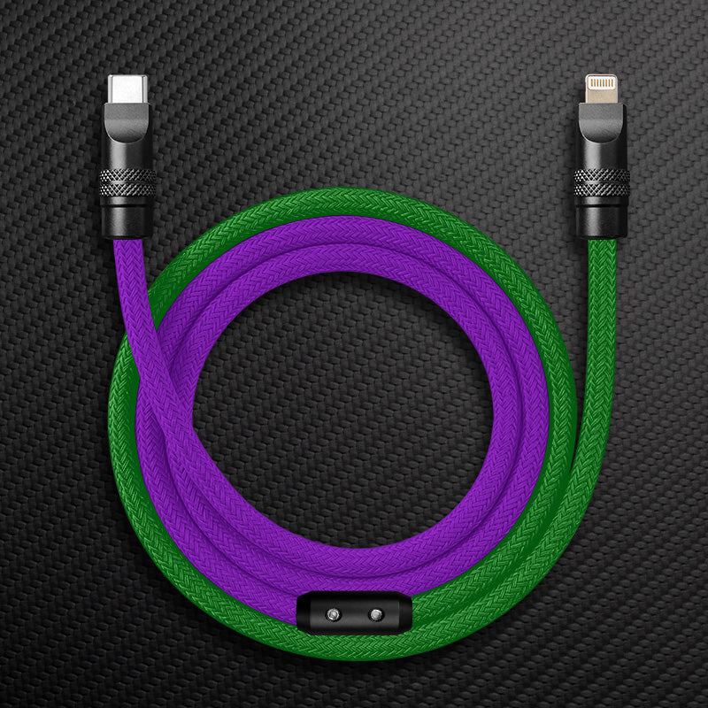 "ColorWeave Chubby" Vibrant Dual-Tone 240W Fast Charge Cable - Image 16