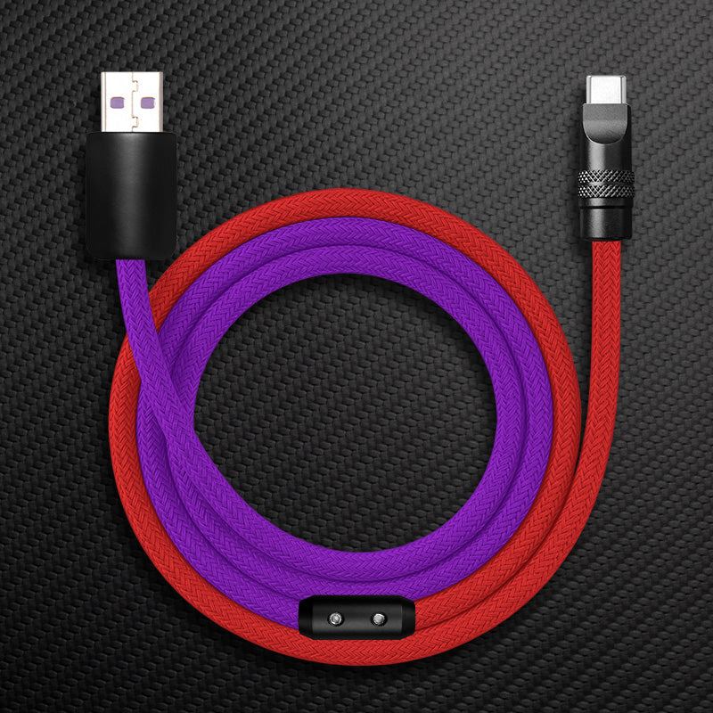 "ColorWeave Chubby" Vibrant Dual-Tone 240W Fast Charge Cable - Image 27