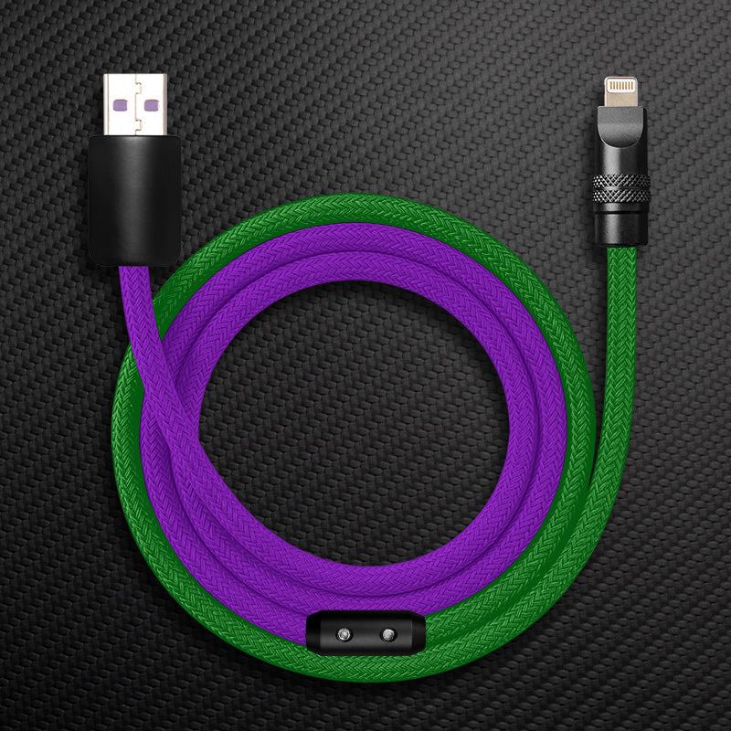 "ColorWeave Chubby" Vibrant Dual-Tone 240W Fast Charge Cable - Image 31