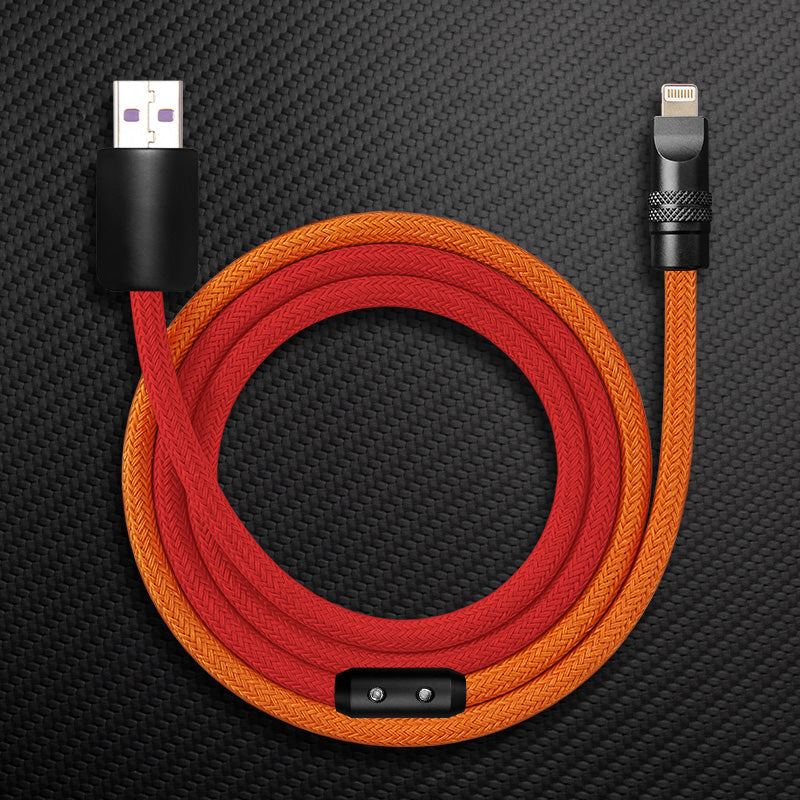 "ColorWeave Chubby" Vibrant Dual-Tone 240W Fast Charge Cable - Image 36