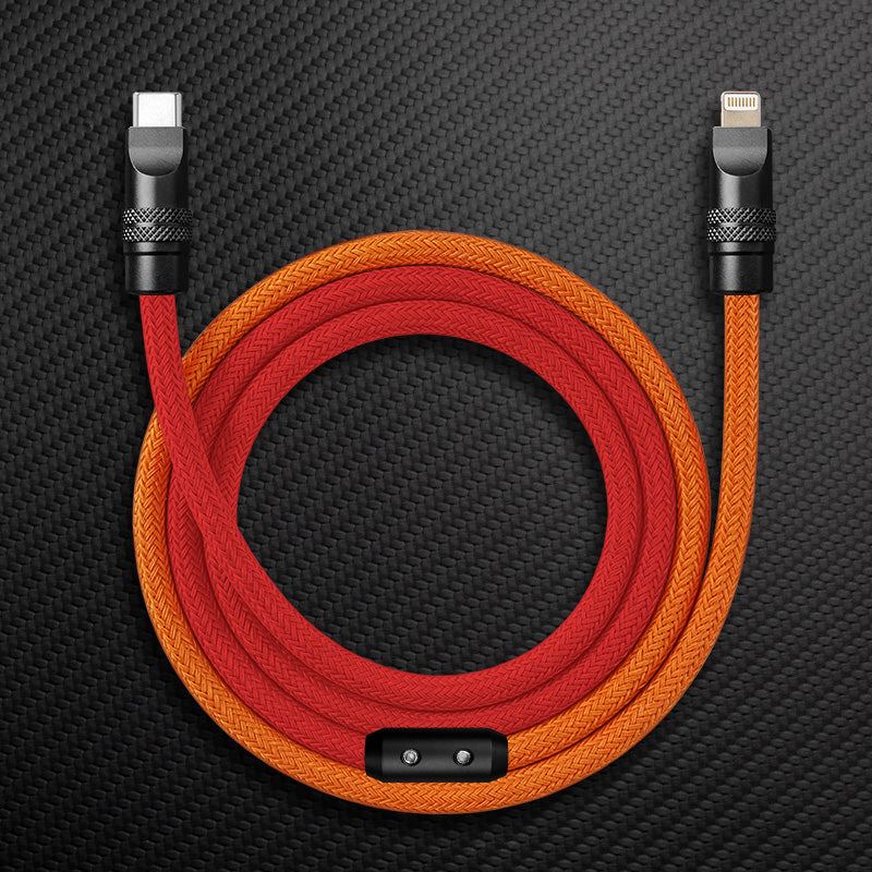 "ColorWeave Chubby" Vibrant Dual-Tone 240W Fast Charge Cable - Image 38
