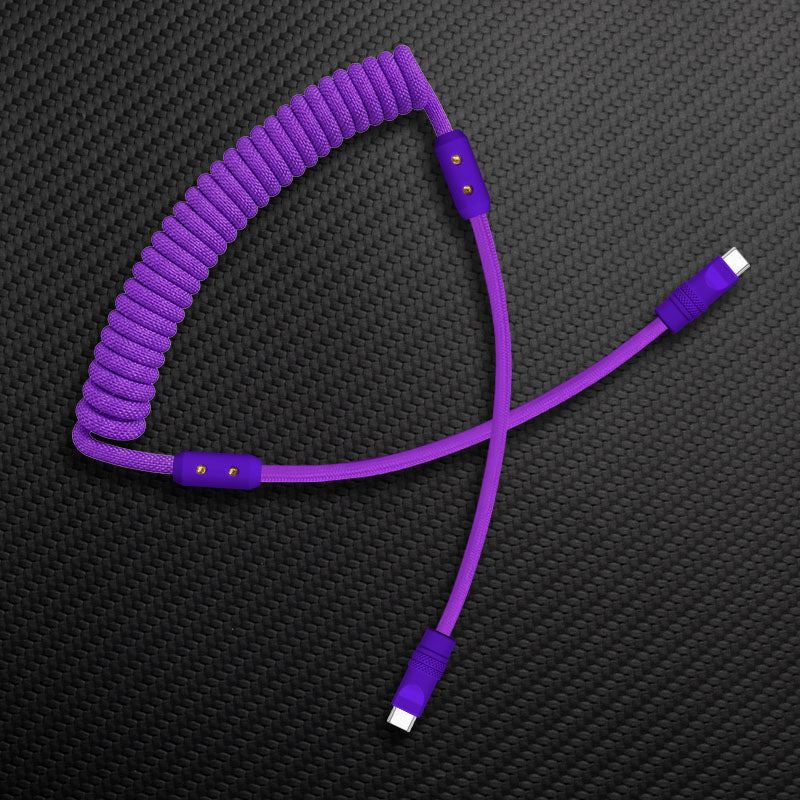 "Curly Chubby" 240W Coiled Braid Fast Charging Cable - Image 19
