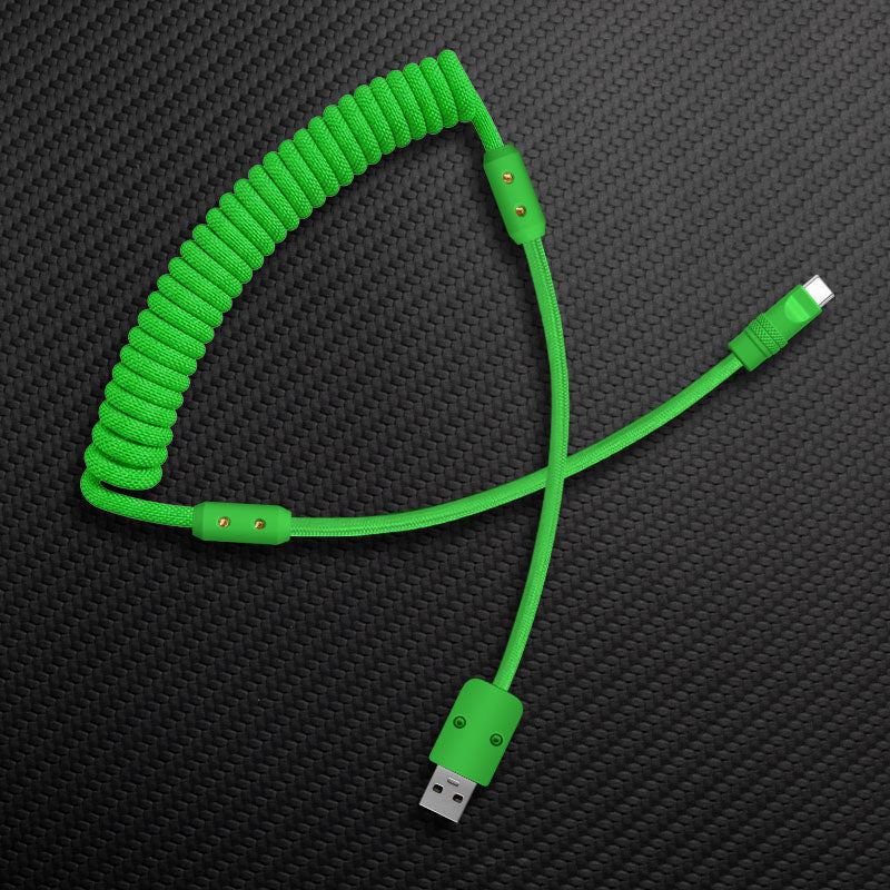 "Curly Chubby" 240W Coiled Braid Fast Charging Cable - Image 27