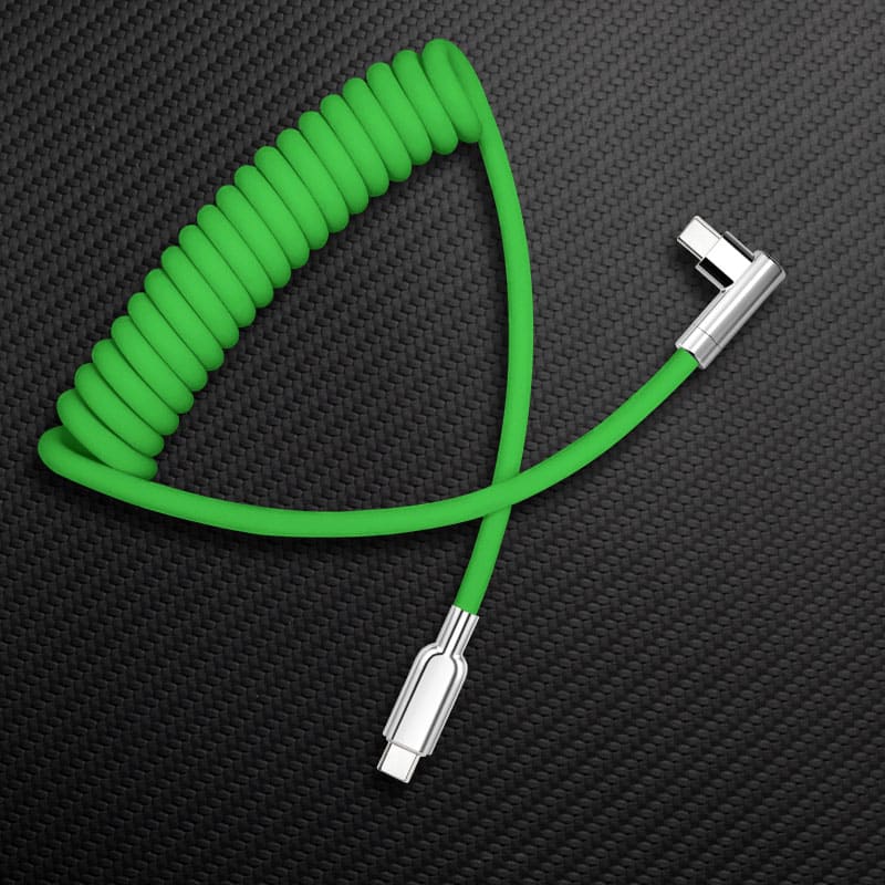 "Curly Chubby" 240W 90° Elbow Cable With Mirrored Connector - Image 10