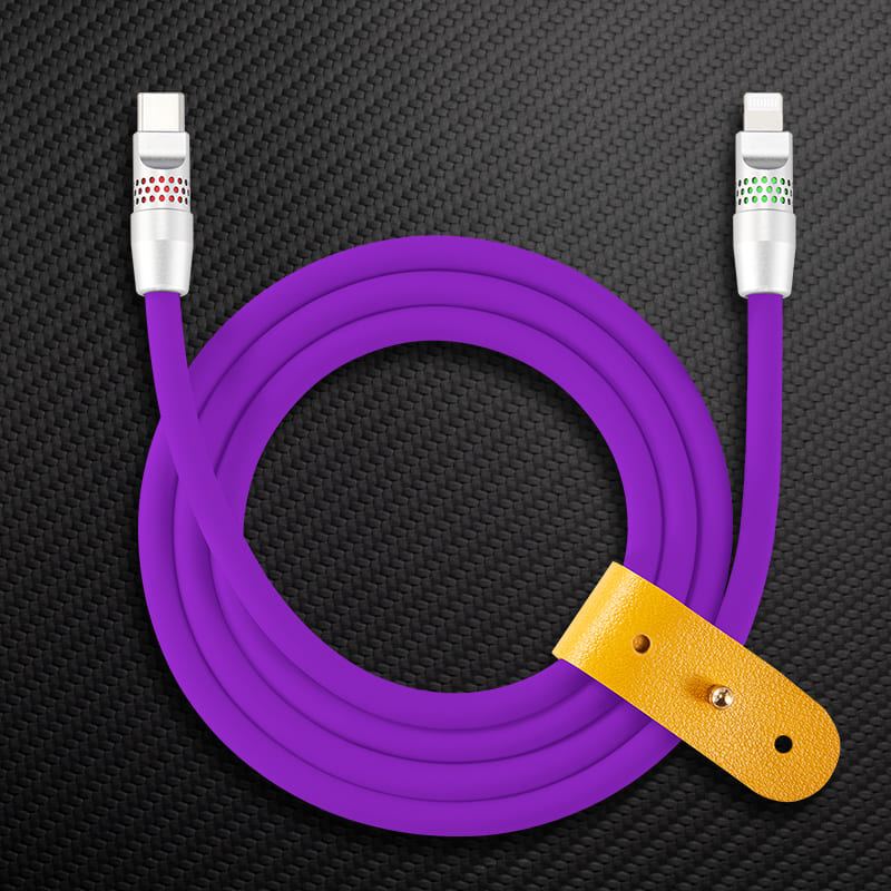 "Smile Chubby" 100W Fast Charge Cable With RGB Glow - Image 35