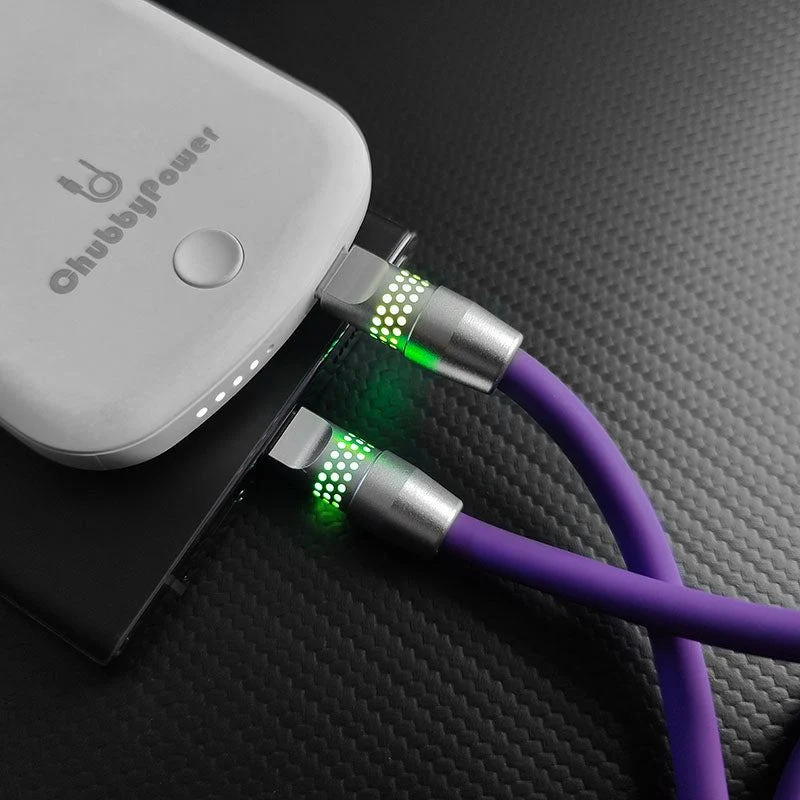 "Smile Chubby" 100W Fast Charge Cable With RGB Glow - Image 4