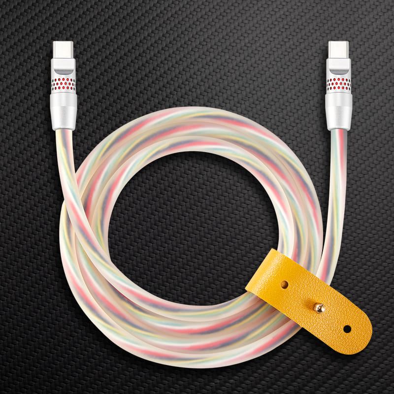 "Smile Chubby" 100W Fast Charge Cable With RGB Glow - Image 9