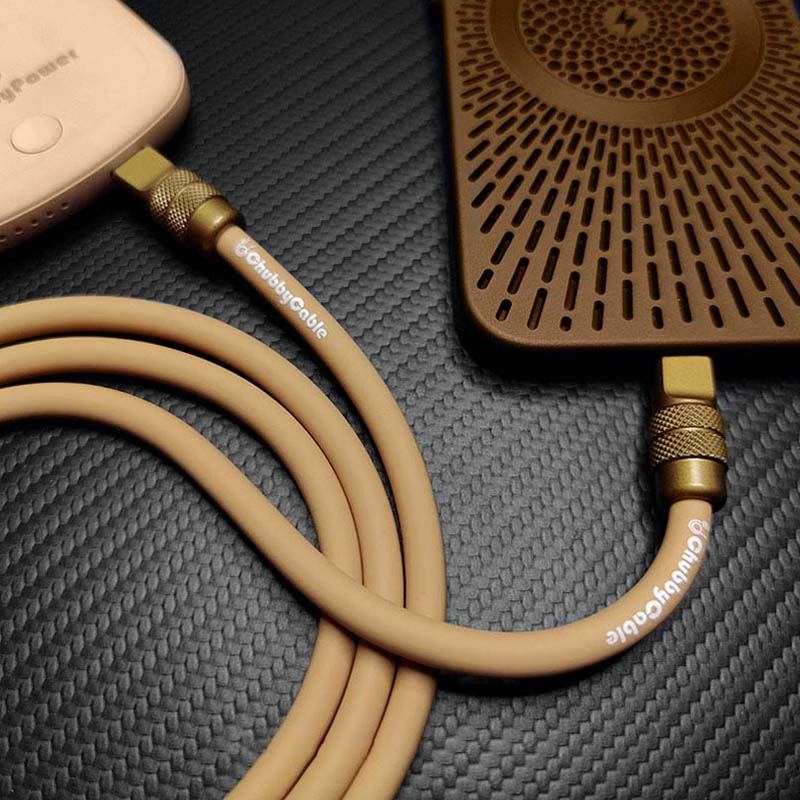 "Desert Titanium" Luxury Gold Charging Cable - Image 3