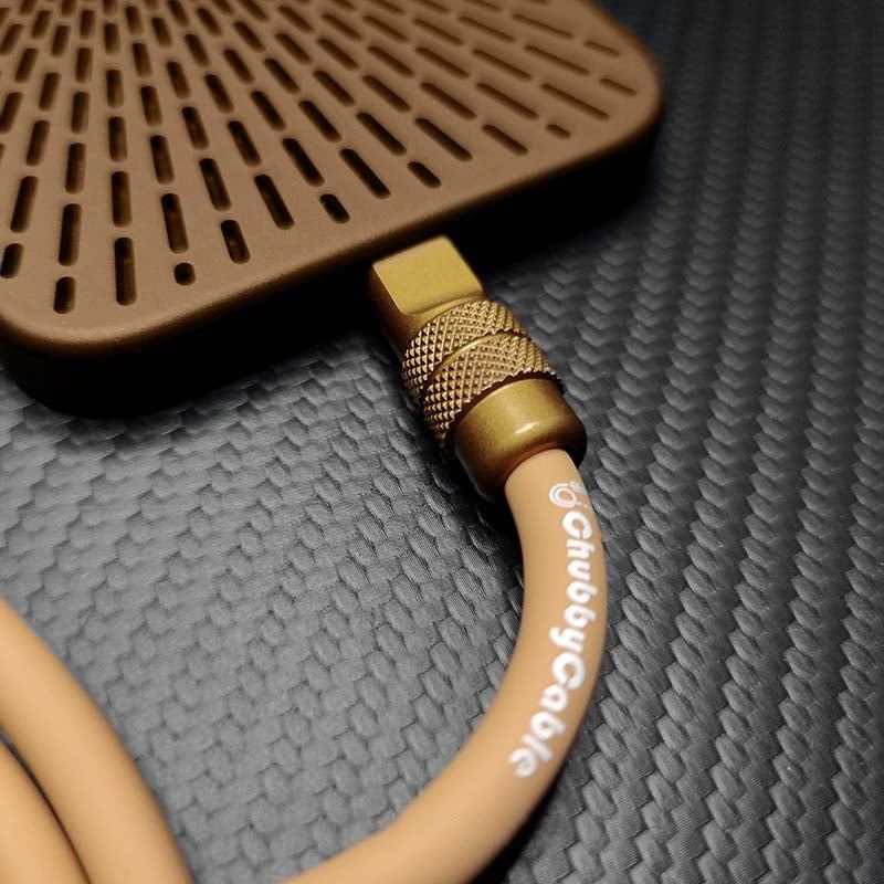"Desert Titanium" Luxury Gold Charging Cable - Image 5
