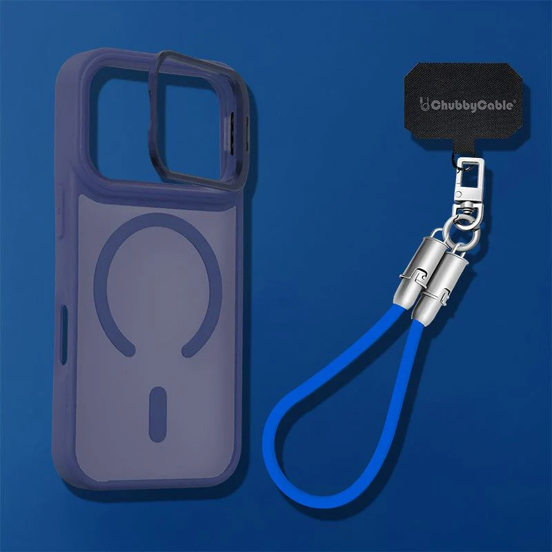 Metal Lens Bracket Phone Case For iPhone & Chubbycable Crossbody Strap Cable Combo - Image 9