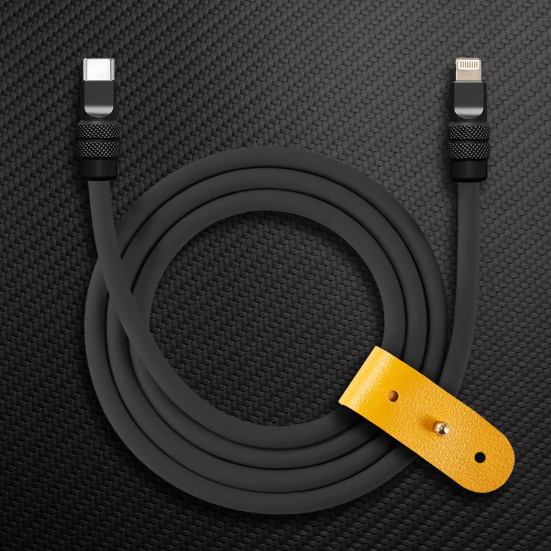 "Monochrome Chubby" 240W Classic Solid Color Fast Charging Cable - Image 13