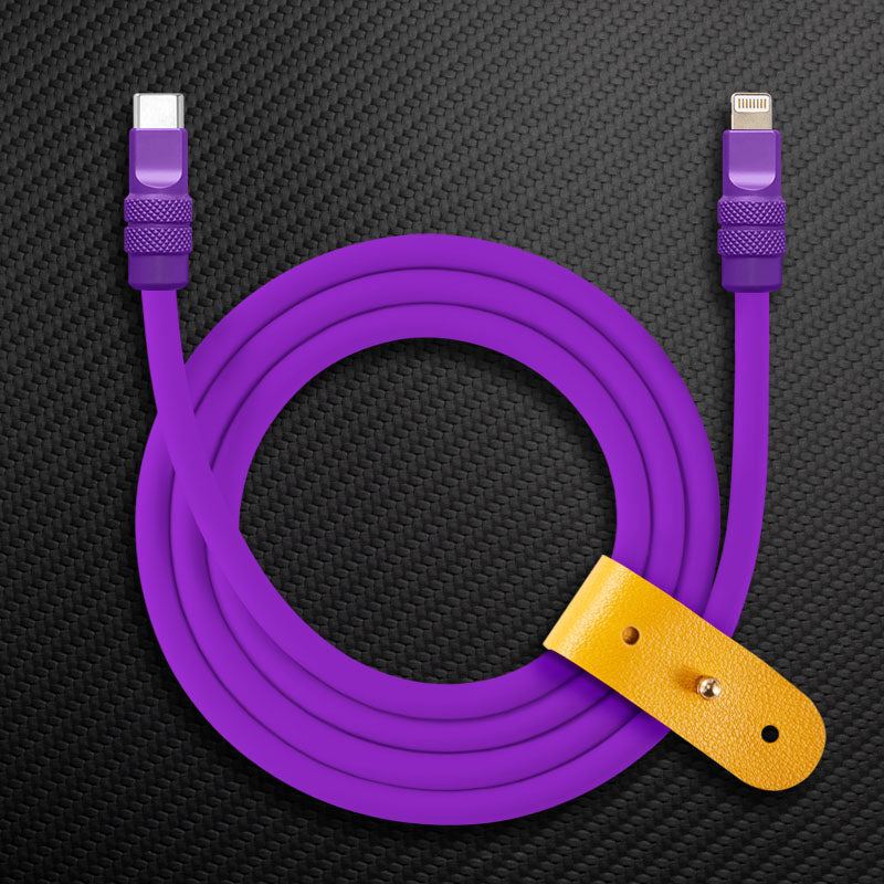 "Monochrome Chubby" 240W Classic Solid Color Fast Charging Cable - Image 21