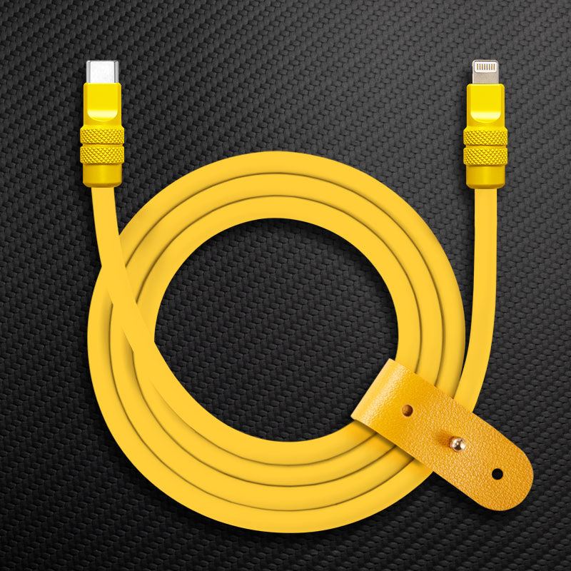 "Monochrome Chubby" 240W Classic Solid Color Fast Charging Cable - Image 29