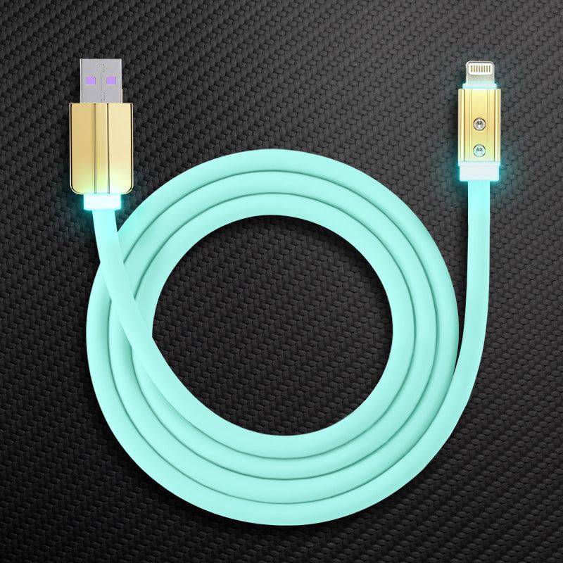 "Neon Chubby" Fast Charge Cable With Gold-plated Design - Image 10