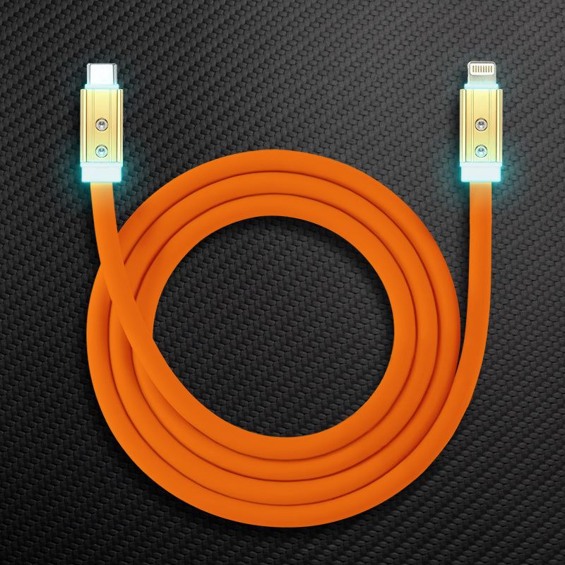 "Neon Chubby" Fast Charge Cable With Gold-plated Design - Image 12