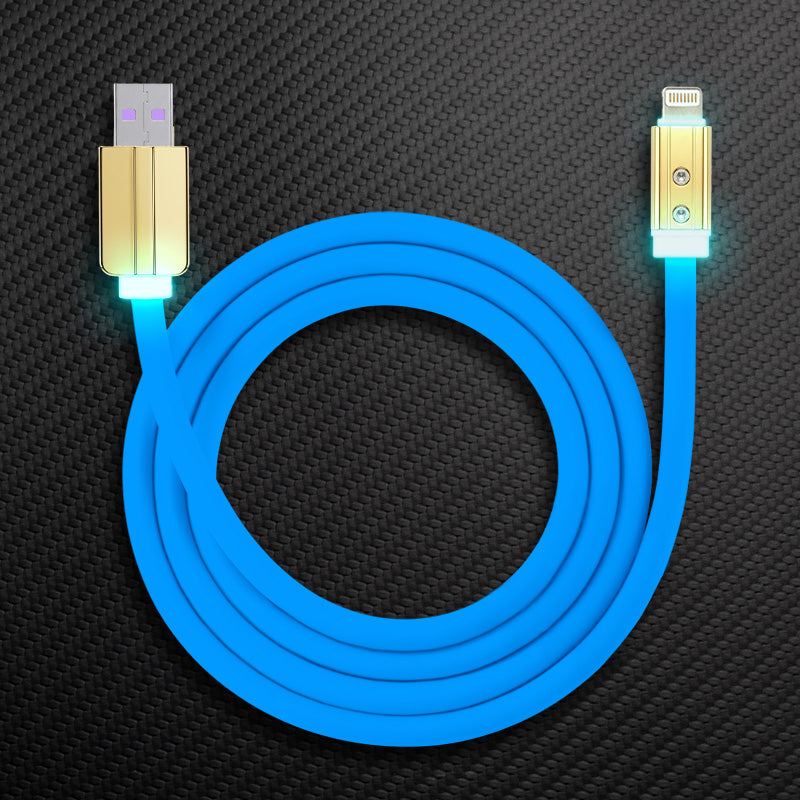 "Neon Chubby" Fast Charge Cable With Gold-plated Design - Image 34