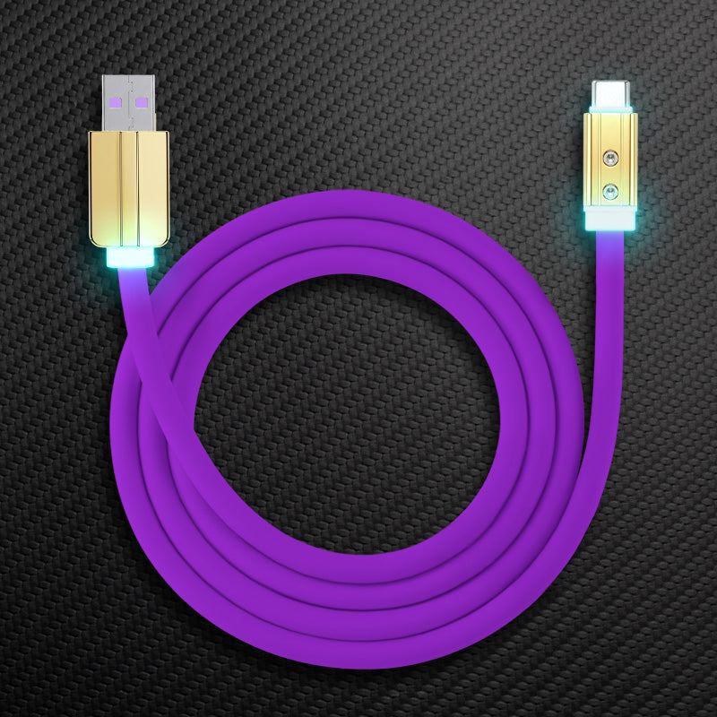 "Neon Chubby" Fast Charge Cable With Gold-plated Design - Image 37