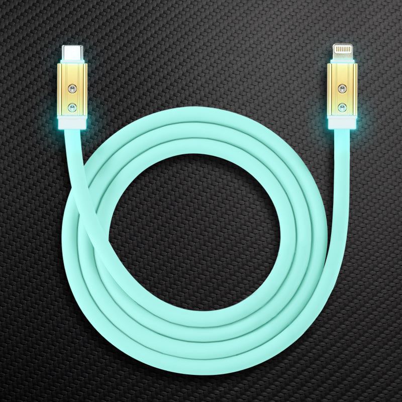 "Neon Chubby" Fast Charge Cable With Gold-plated Design - Image 8