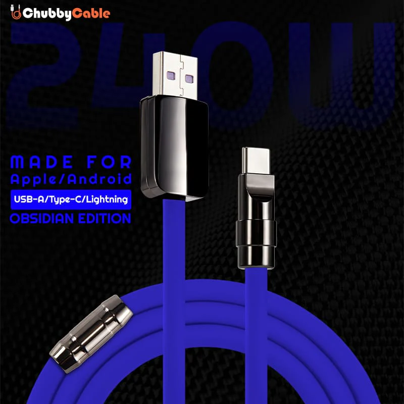 “Obsidian Edition“ 240W Glossy Multi-Color Fast Charging Cable