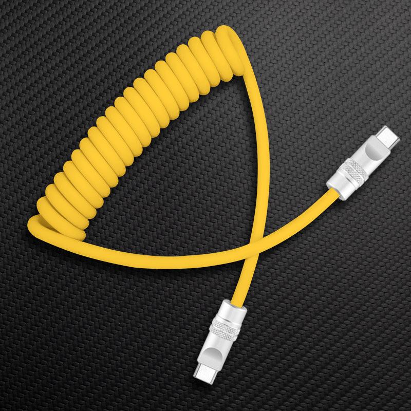 "Curly Chubby" 240W Spring Silicone Fast Charge Cable - Image 23