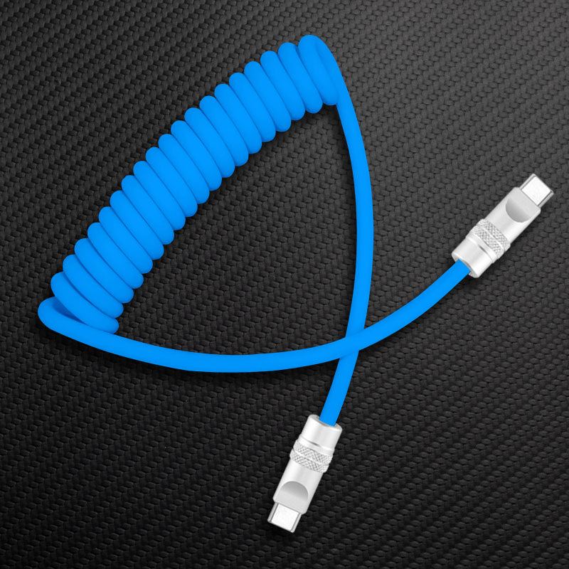 "Curly Chubby" 240W Spring Silicone Fast Charge Cable - Image 27