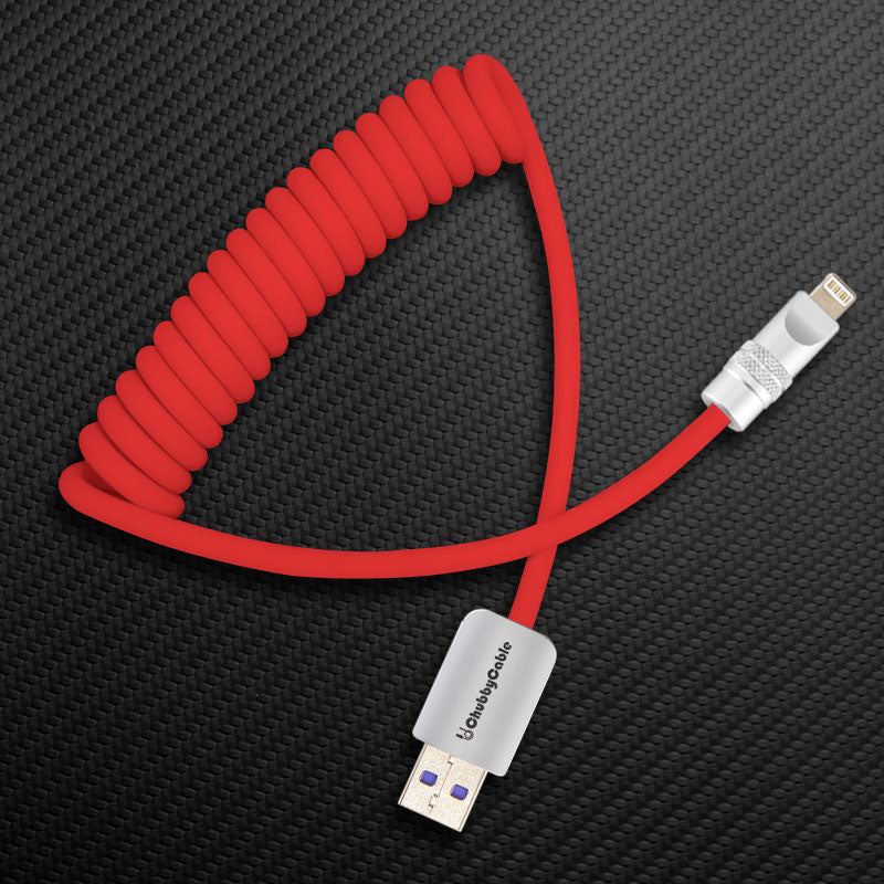 "Curly Chubby" 240W Spring Silicone Fast Charge Cable - Image 36