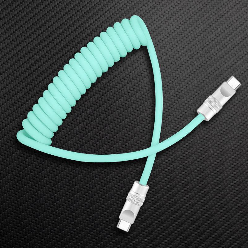 "Curly Chubby" 240W Spring Silicone Fast Charge Cable - Image 39