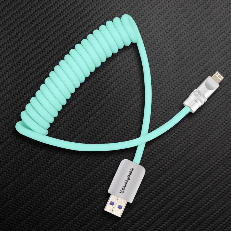 "Curly Chubby" 240W Spring Silicone Fast Charge Cable - Image 40
