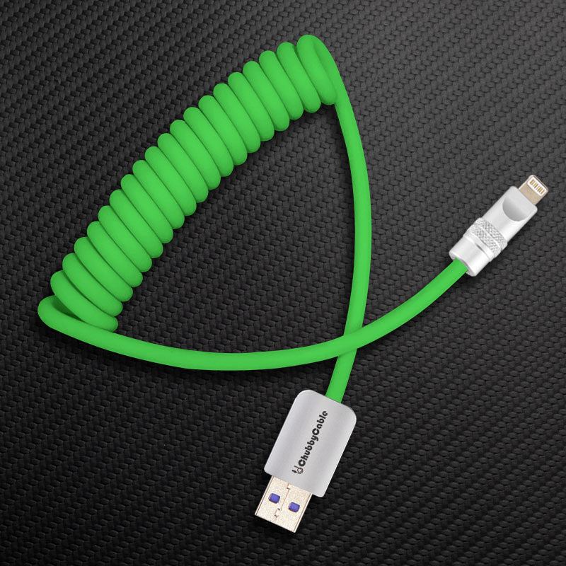 "Curly Chubby" 240W Spring Silicone Fast Charge Cable - Image 8