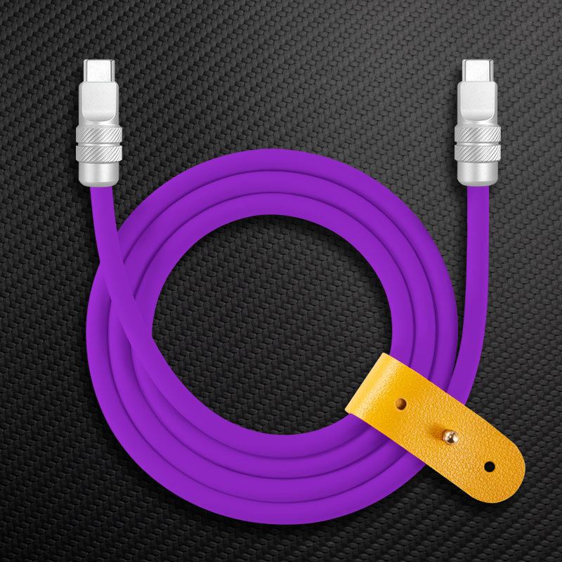 "Spiral Exture" 240W Metal Connect Fast Charging Cable - Image 19