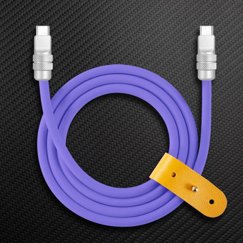 "Spiral Exture" 240W Metal Connect Fast Charging Cable - Image 25