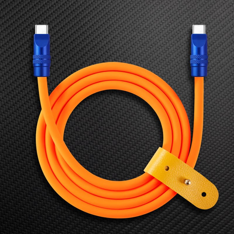 "TechnoGloss" 240W Reflective Shine Charge Cable (C+Lightning) - Image 16