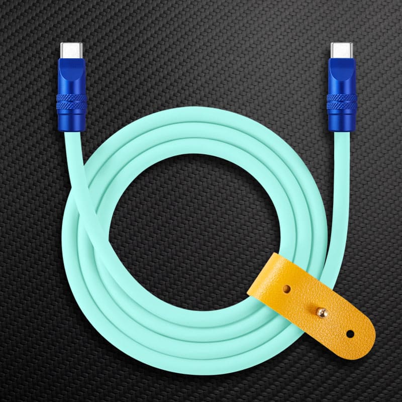 "TechnoGloss" 240W Reflective Shine Charge Cable (C+Lightning) - Image 20