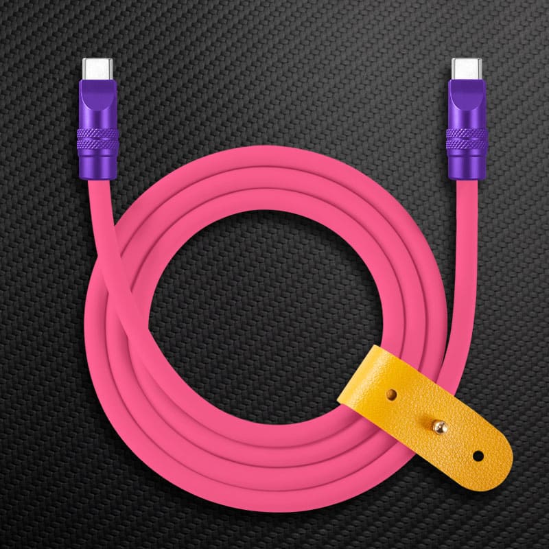 "TechnoGloss" 240W Reflective Shine Charge Cable (C+Lightning) - Image 24