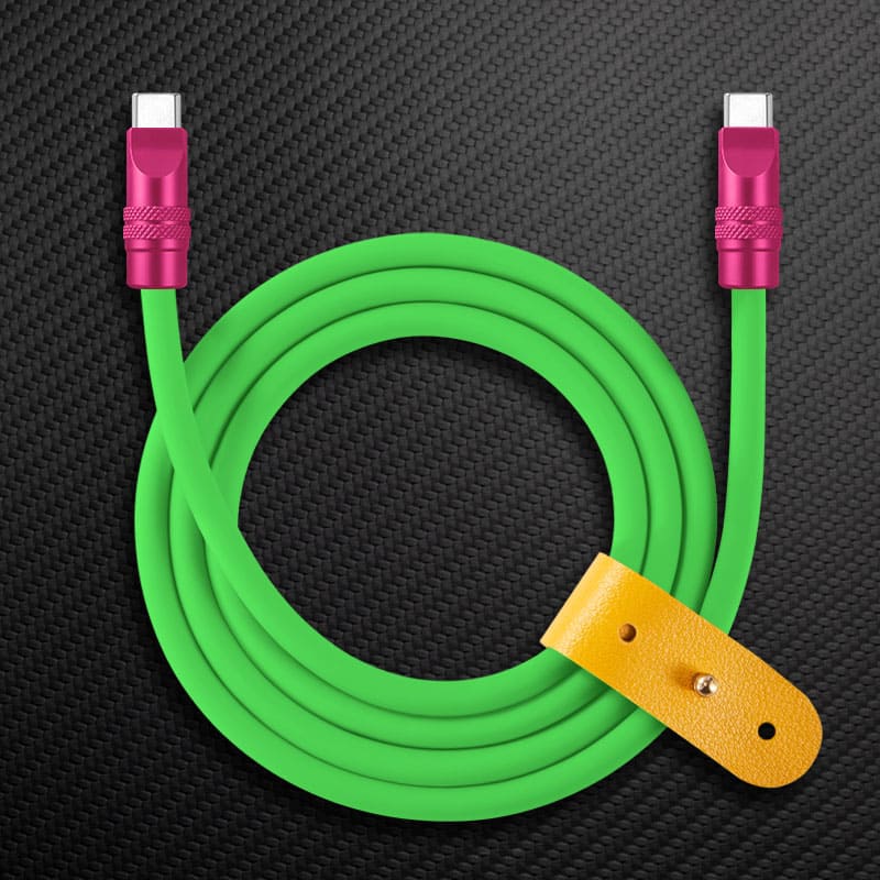 "TechnoGloss" 240W Reflective Shine Charge Cable (C+Lightning) - Image 30
