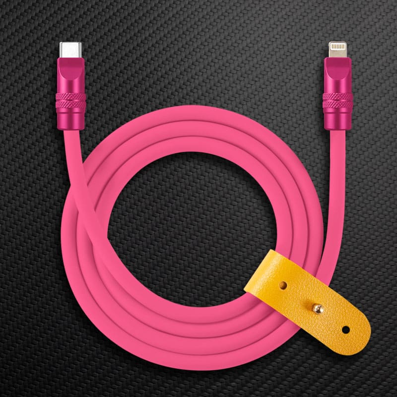 "TechnoGloss" 240W Reflective Shine Charge Cable (C+Lightning) - Image 34