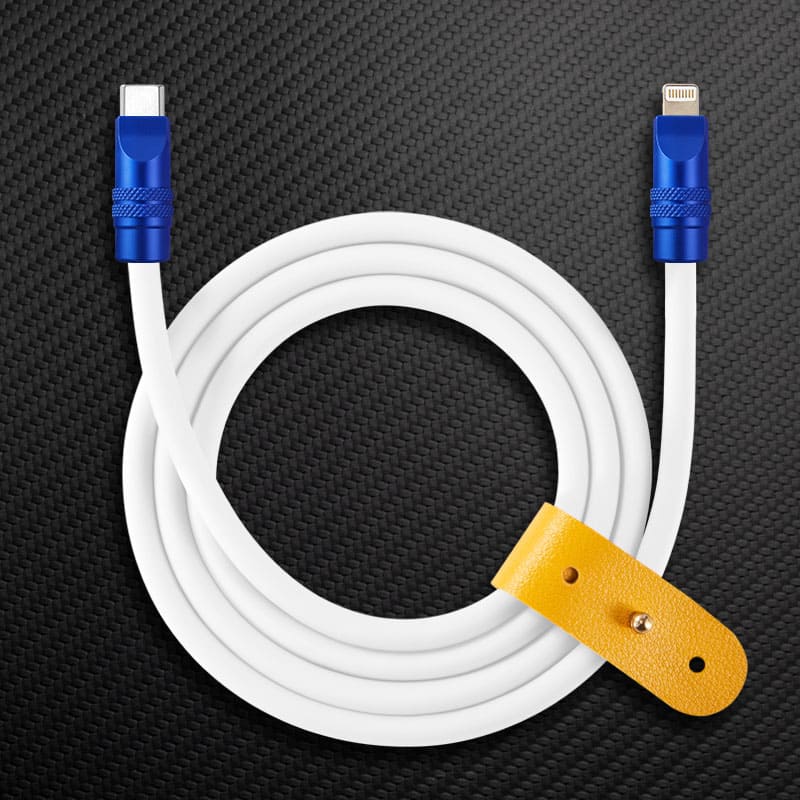 "TechnoGloss" 240W Reflective Shine Charge Cable (C+Lightning) - Image 35