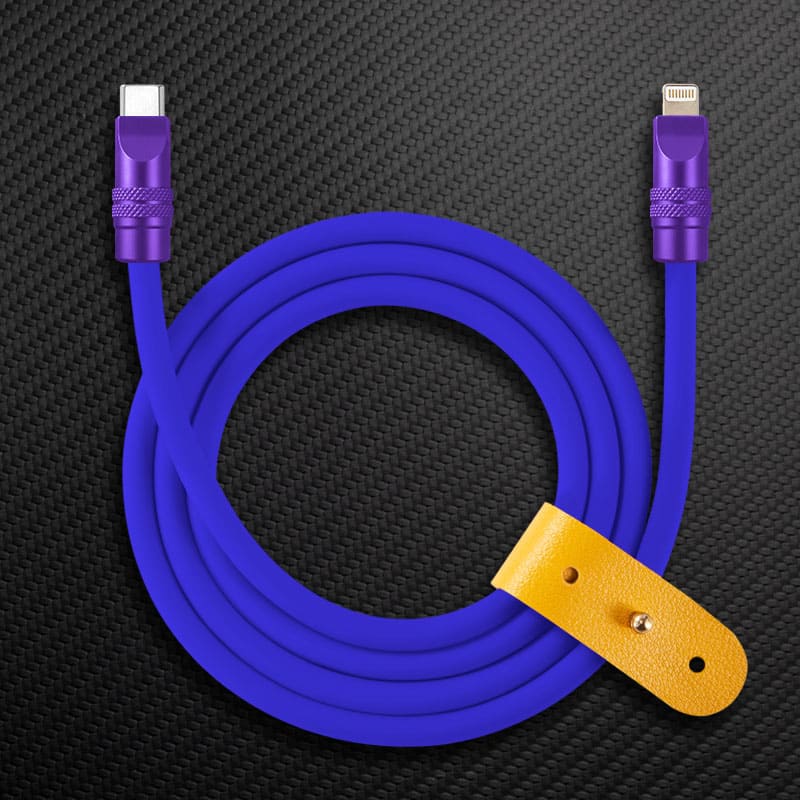 "TechnoGloss" 240W Reflective Shine Charge Cable (C+Lightning) - Image 37