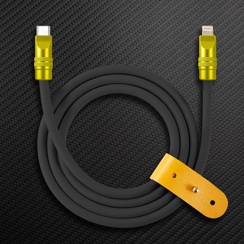 "TechnoGloss" 240W Reflective Shine Charge Cable (C+Lightning) - Image 38